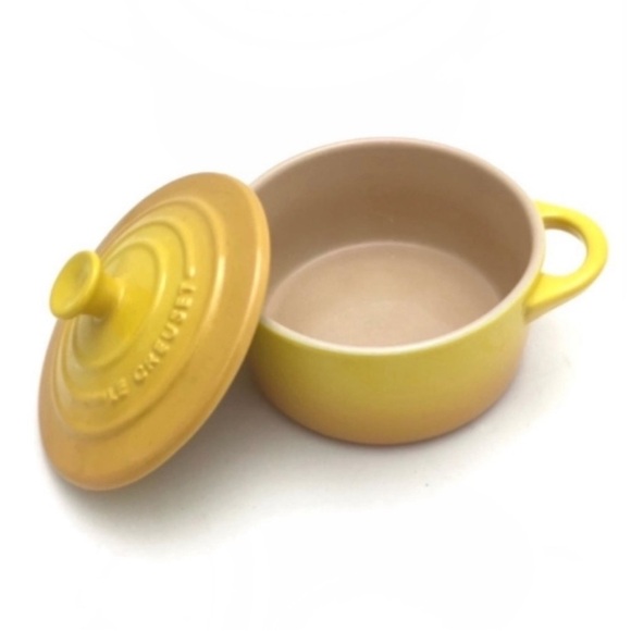 Le Creuset 8oz Round Mini Cocotte Soleil in Yellow - Picture 3 of 10